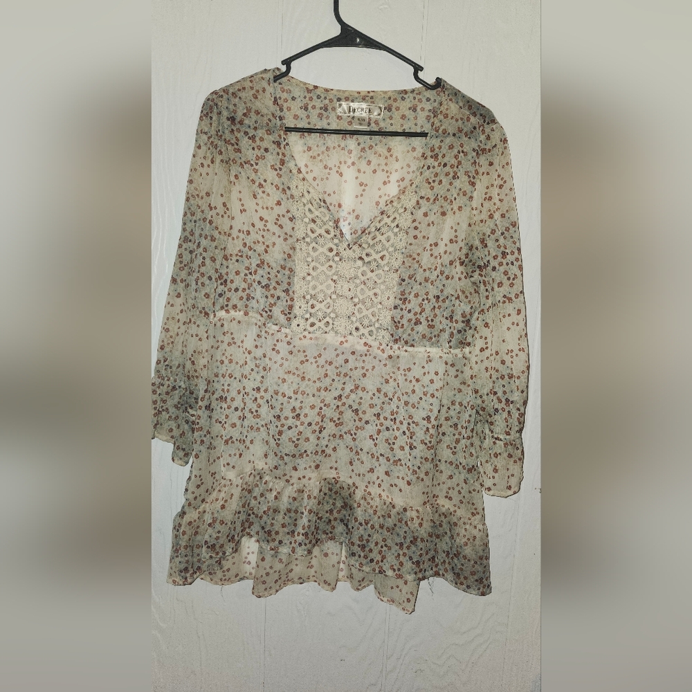 Floral Sheer Women's Top